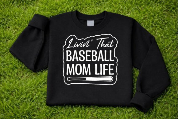 Baseball Mom Life SVG Design: A Versatile Graphic for T-Shirt Creations