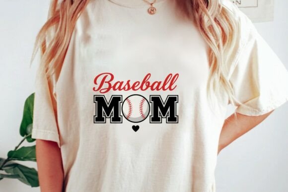 Baseball Mom SVG PNG Design for T-Shirt Graphics and Branding