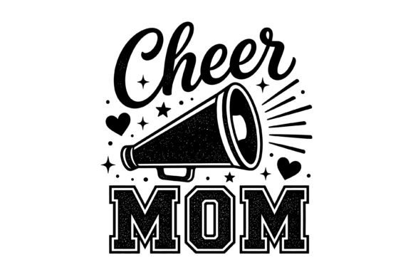Cheer Mom Megaphone SVG: A Versatile Graphic Design Asset for T-Shirt Designs