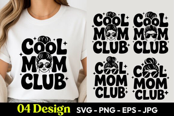 Cool Mom Club SVG PNG: A Versatile Graphic Design Asset for Crafters
