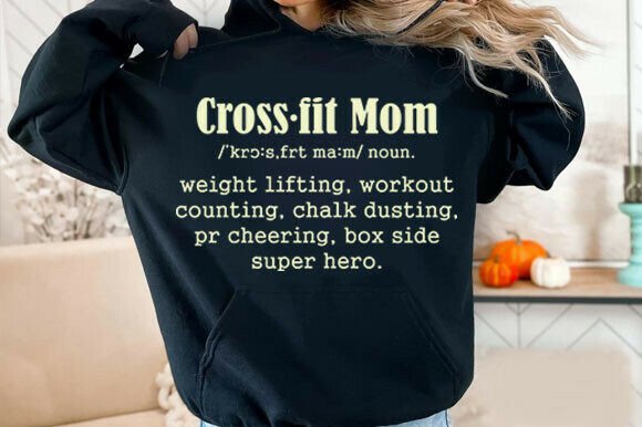 Crossfit Mom Definition SVG: A Bold Graphic for T-Shirt Designs