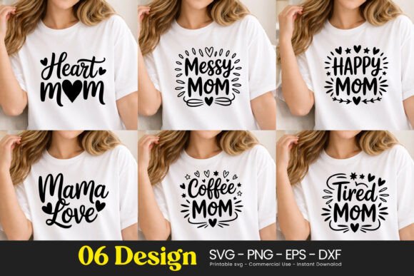 Heart Messy Happy Mom Quotes SVG PNG Review for Real Embroidery Projects