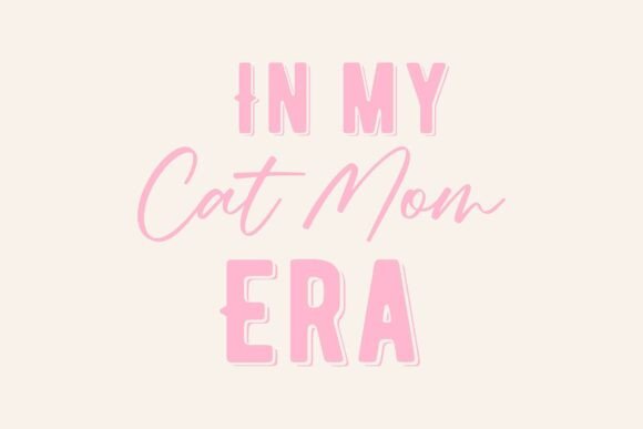 In My Cat Mom Era SVG PNG T-Shirt Design for Modern Graphics