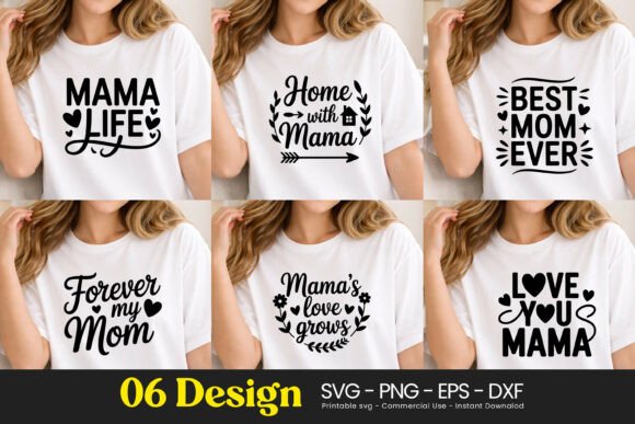Mama Life Home Best Mom Quotes SVG PNG – A Versatile Graphic for Local Business Branding
