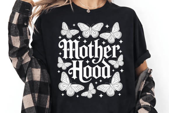 Mother Hood Butterfly SVG: A Vibrant Graphic for T-Shirt Designs