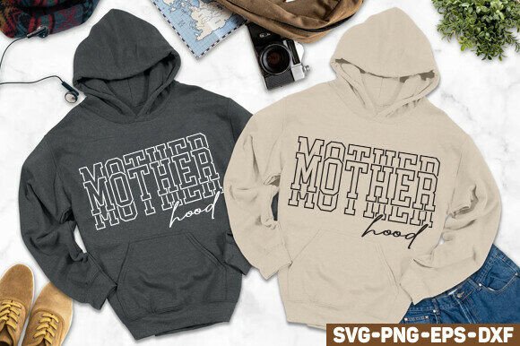 Mother Hood SVG: A Fresh Graphic Design Asset for Modern T-Shirt Designs