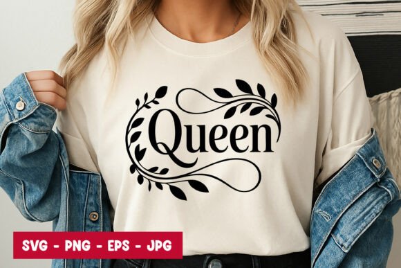 Queen Mom Typography SVG PNG: A Bold Design Asset for Creative Projects