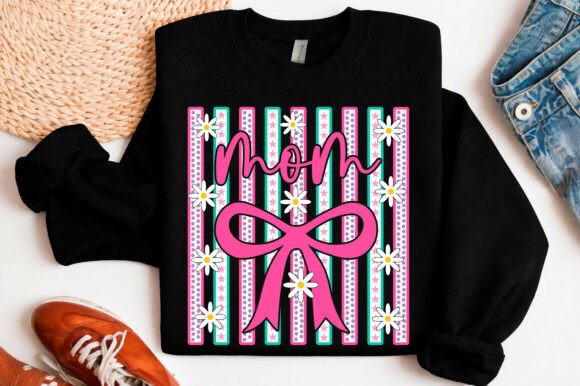 Striped Mom Coquette SVG: A Versatile Graphic Design Asset for T-Shirt Projects