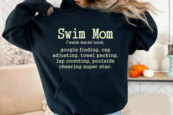 Swim Mom Definition Svg – A High-Quality Graphic for Bloggers and Content Creators